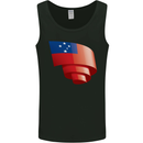 Curled Samoa Flag Samoan Day Football Mens Vest Tank Top Black