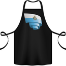 Curled San Marino Flag Sammarinese Day Football Cotton Apron 100% Organic Black