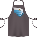 Curled San Marino Flag Sammarinese Day Football Cotton Apron 100% Organic Dark Grey