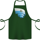 Curled San Marino Flag Sammarinese Day Football Cotton Apron 100% Organic Forest Green