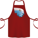 Curled San Marino Flag Sammarinese Day Football Cotton Apron 100% Organic Maroon
