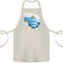 Curled San Marino Flag Sammarinese Day Football Cotton Apron 100% Organic Natural