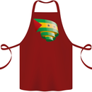 Curled Sao Tome and Principe Flag Day Football Cotton Apron 100% Organic Maroon