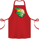 Curled Sao Tome and Principe Flag Day Football Cotton Apron 100% Organic Red