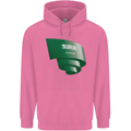 Curled Saudi Arabia Flag Arabian Day Football Childrens Kids Hoodie Azalea