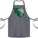 Curled Saudi Arabia Flag Arabian Day Football Cotton Apron 100% Organic Steel