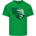 Curled Saudi Arabia Flag Arabian Day Football Kids T-Shirt Childrens Irish Green