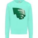 Curled Saudi Arabia Flag Arabian Day Football Mens Sweatshirt Jumper Peppermint