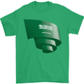 Curled Saudi Arabia Flag Arabian Day Football Mens T-Shirt 100% Cotton Irish Green