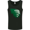 Curled Saudi Arabia Flag Arabian Day Football Mens Vest Tank Top Black