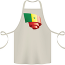 Curled Senegal Flag Senegalese Day Football Cotton Apron 100% Organic Natural