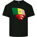 Curled Senegal Flag Senegalese Day Football Mens Cotton T-Shirt Tee Top Black