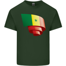 Curled Senegal Flag Senegalese Day Football Mens Cotton T-Shirt Tee Top Forest Green