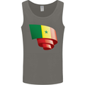 Curled Senegal Flag Senegalese Day Football Mens Vest Tank Top Charcoal