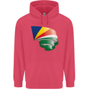 Curled Seychelles Flag Seychellois Day Football Childrens Kids Hoodie Heliconia
