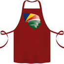 Curled Seychelles Flag Seychellois Day Football Cotton Apron 100% Organic Maroon
