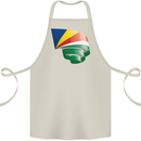 Curled Seychelles Flag Seychellois Day Football Cotton Apron 100% Organic Natural