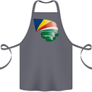 Curled Seychelles Flag Seychellois Day Football Cotton Apron 100% Organic Steel