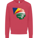 Curled Seychelles Flag Seychellois Day Football Kids Sweatshirt Jumper Heliconia