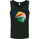 Curled Seychelles Flag Seychellois Day Football Mens Vest Tank Top Black
