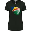 Curled Seychelles Flag Seychellois Day Football Womens Wider Cut T-Shirt Black