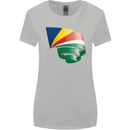 Curled Seychelles Flag Seychellois Day Football Womens Wider Cut T-Shirt Sports Grey