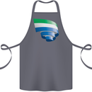 Curled Sierra Leone Flag Leonian Day Football Cotton Apron 100% Organic Steel
