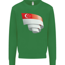 Curled Singapore Flag Singaporean Day Football Mens Sweatshirt Jumper Irish Green