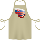 Curled Slovakia Flag Slovakia Day Football Cotton Apron 100% Organic Khaki