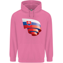 Curled Slovakia Flag Slovakia Day Football Mens 80% Cotton Hoodie Azelea