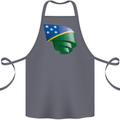 Curled Solomon Islands Flag Day Football Cotton Apron 100% Organic Steel
