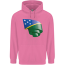 Curled Solomon Islands Flag Day Football Mens 80% Cotton Hoodie Azelea
