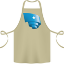 Curled Somalia Flag Somalian Day Football Cotton Apron 100% Organic Khaki