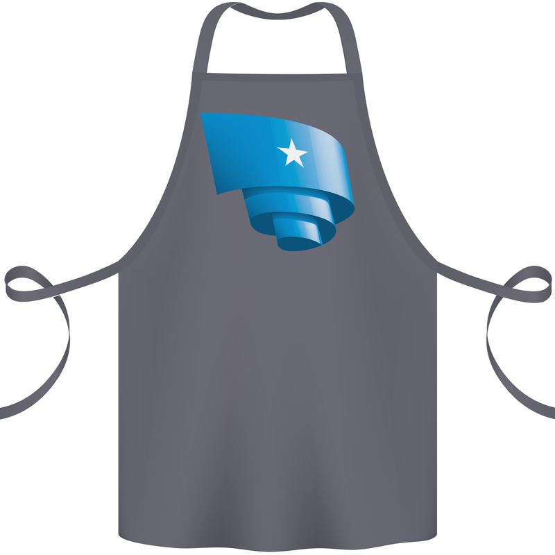 Curled Somalia Flag Somalian Day Football Cotton Apron 100% Organic Steel