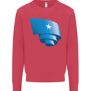 Curled Somalia Flag Somalian Day Football Kids Sweatshirt Jumper Heliconia