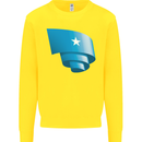 Curled Somalia Flag Somalian Day Football Kids Sweatshirt Jumper Yellow
