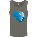 Curled Somalia Flag Somalian Day Football Mens Vest Tank Top Charcoal