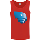Curled Somalia Flag Somalian Day Football Mens Vest Tank Top Red