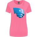 Curled Somalia Flag Somalian Day Football Womens Wider Cut T-Shirt Azalea