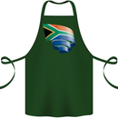Curled South African Flag Africa Day Football Cotton Apron 100% Organic Forest Green