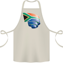 Curled South African Flag Africa Day Football Cotton Apron 100% Organic Natural
