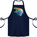 Curled South African Flag Africa Day Football Cotton Apron 100% Organic Navy Blue