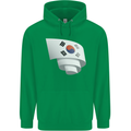 Curled South Korea Flag Korean Day Football Childrens Kids Hoodie Irish Green