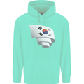 Curled South Korea Flag Korean Day Football Childrens Kids Hoodie Peppermint