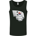 Curled South Korea Flag Korean Day Football Mens Vest Tank Top Black