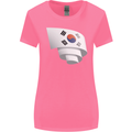 Curled South Korea Flag Korean Day Football Womens Wider Cut T-Shirt Azalea