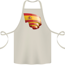 Curled Spain Flag Spanish Day Football Cotton Apron 100% Organic Natural