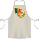 Curled Sri Lankan Flag Sri Lanka Day Football Cotton Apron 100% Organic Natural