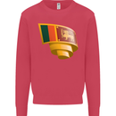 Curled Sri Lankan Flag Sri Lanka Day Football Kids Sweatshirt Jumper Heliconia