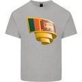 Curled Sri Lankan Flag Sri Lanka Day Football Kids T-Shirt Childrens Sports Grey